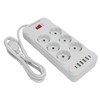 Power Strip 6 Outlets 4 USB 2 Type C Ports