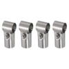 sourcing map T Pipe Clamp Connector 4pcs Structural Pipe Connector