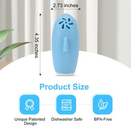 Asltw Dolphin Refrigerator Deodorizer, Refrigerator Odor Eliminator, Fridge Air Freshener, Multi-purpose Odor Eliminator for Home, Cute Gifts, Kitchen Gadgets Cute Kitchen Accessories (Blue)