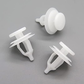 VVO Fasteners White Plastic Clips Front Door Trim Compatible with Some Citroen Berlingo Multispace Berlingo Van Saxo Xsara (Pack of 10)