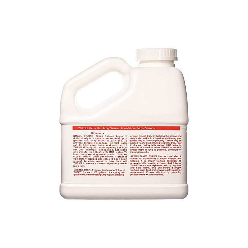 THRIFT FBA_T-600 T-600 Alkaline Based 6 lb. Granular Drain Cleaner,