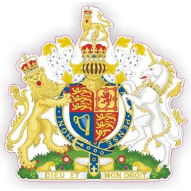 British Royal Coat of ARMS - External CAR Sticker