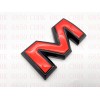 Auto Front & Rear GMC Red Black OVERLAY Emblem Badge