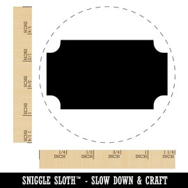 Movie Theater Raffle Ticket Solid Rubber Stamp for Stamping Crafting Planners - 1-1/4 Inch Large