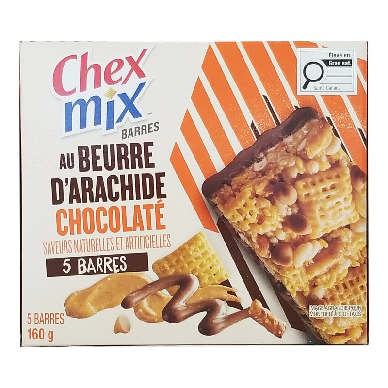 Chex Mix Chocolatey Peanut Butter Bars, 160g/5.6 oz