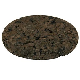 Set of 2 Dark Cork Coasters (Round), 25 cm, 72007