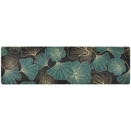 Trivet Table Runner Heat Resistant Handles Heat Up to 230F for Hot Dishes and Pots Plates Kitchen Decorative 39.37" X 11.8" Leaves Sample Decorative