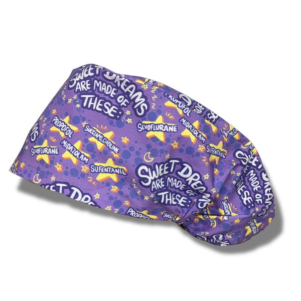Louis + Phil Sweet Dreams Anesthesia Euro Scrub Cap