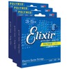 3 Sets of Elixir 12050 Polyweb Light Electric Strings (10-46)