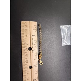 JTV NEW 6MM Ball Shaped 18K Yellow Gold over 925 Magnetic Clasp Conv/Extender JTV