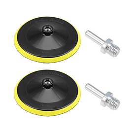 uxcell 7" Hook and Loop Backing Pad Sanding Polishing Backer Plate with M14 Drill Adapter for Random Orbit Sander Polisher Buffer 2pcs