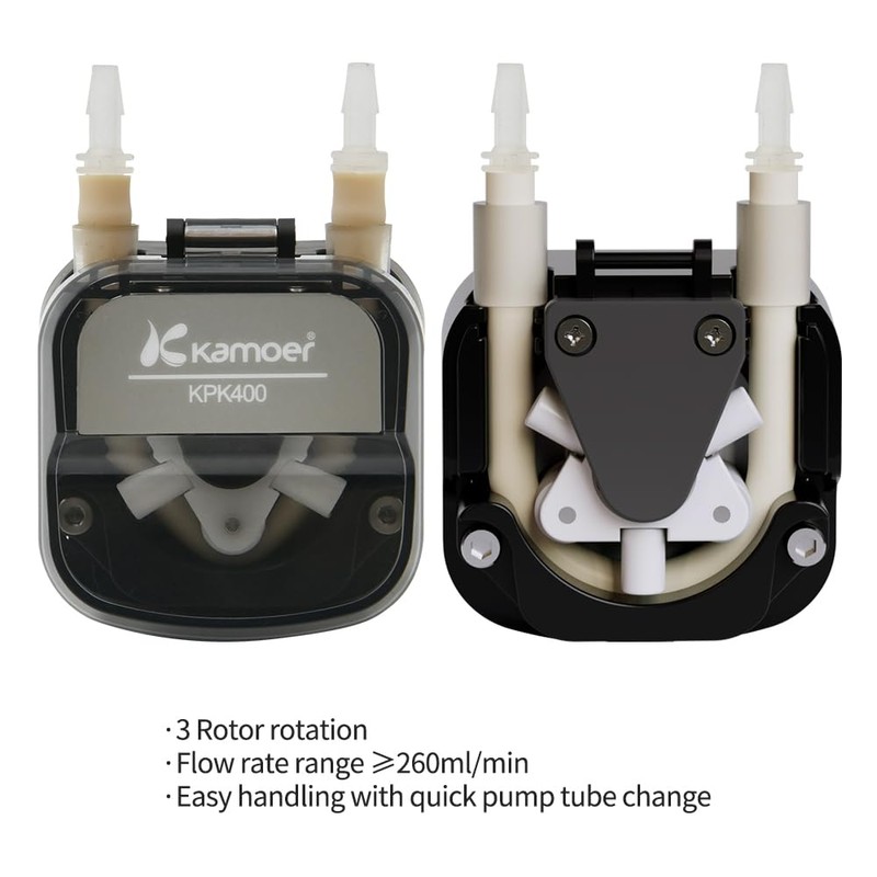 Kamoer KPK400 Peristaltic Pump, 24V DC, High Flow Liquid Metering
