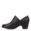 Clarks Collection Women's Emily 2 Cove Pump, Black Leather, 6