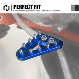 NICECNC Motorcycle Brake Lever Step Plate Compatible with Husqvarna 125-501 FC/TC 2016 125-501 TE/TE i/FE/TX/TC/FC/FX 2017-2023, Aluminium, Lake Fitment