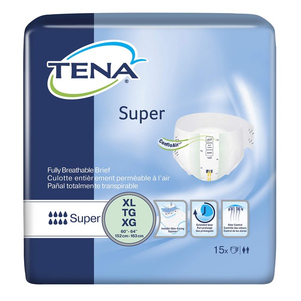 Tena 68011 Super Extra Large Briefs Maximum Absorbency 60/Case by SCA Personal Care-Therdraiss