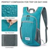 G4Free 15L Small Rucksack Foldable Backpack Lightweight Packable Daypack Travel