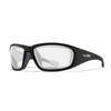 Wiley X Unisex's Wx Boss Sunglasses, Matte Black/Clear, Medium/Large