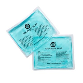 Ice-olate Plus Hot/Cold Reusable Gel Packs, 5 x 6 inches, Pack of 2, Joint Pain Therapy