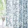 Treatmentex White Blue Curtains for Bedroom 72 inches Long Living