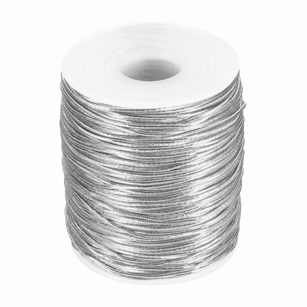 HARFINGTON 1.5mm Metallic Elastic Cords, Tinsel Elastic Stretch String Cord