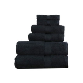 aztex Egyptian Range, 100% Cotton Towels - Face Cloth, Black