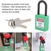 10Set 38mm/1.5in Safety Padlock Engineering Insulation DustProof for Factories Construction