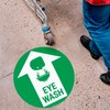 Sigo Signs, Eye Wash and Graphic 10x10 inches, Floor Decal