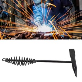 Martillo de Escoria de Soldadura de Doble Cabezal, Herramienta Premium de Acero con Alto Contenido de Carbono con de Resorte para Reducir la Tensión  