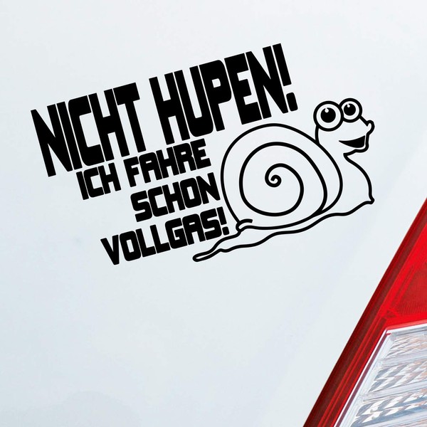 Dub OEM Car Sticker Not Horns. I Already Vollgas. Snail