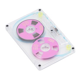 Blank Cassette Tapes Audio Cassettes, Clear Audio Cassette Tapes for Recording, Low Noise High Output 46 Minute (Violet)