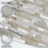 MOFIT 3D Stone Brick Backsplash Tile for Kitchen Peel and