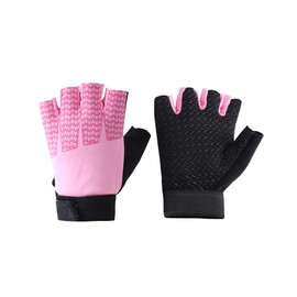 BXT Kids Half Finger Sports Gloves with Grip - Non-Slip Gel Protective Dirt Bike, Cycling, Fishing, Climbing, Gymnastics Glove for Boys Girls