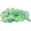 Nupuyai 460g Natural Rock Crystal Tip Irregular Titanium Garden Decoration