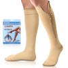 CASMON Zipper Compression Socks for Women & Men, 20-30 mmHg