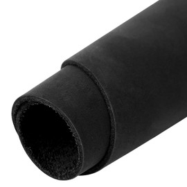 Tooling - Hojas cuadradas de piel de vacuno de grano completo de 1.8 a 2.0 mm de grosor, para manualidades, herramientas, costura, portafolios, arete, pasatiempos (negro, 8 x 12 pulgadas)