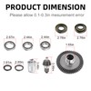 Rear Differential Ring Pinion Gear Bearing Seal Kit & Nut