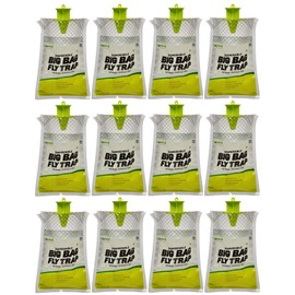 RESCUE! Big Bag Fly Trap – Disposable, Outdoor Use - 12 Traps