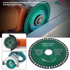 YINETTECH 5pcs 100mm Diamond Cutting Disc for Angle Grinder 20mm Hole Wood Metal Cutting 4 inch Diamond Crystal Grinder Cuts Cutting Discs for Smooth Cutting