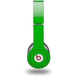 Skin Decal Wrap Works with Original Beats Solo HD Headphones Solids Collection Green Skin Only (Headphones NOT Included)