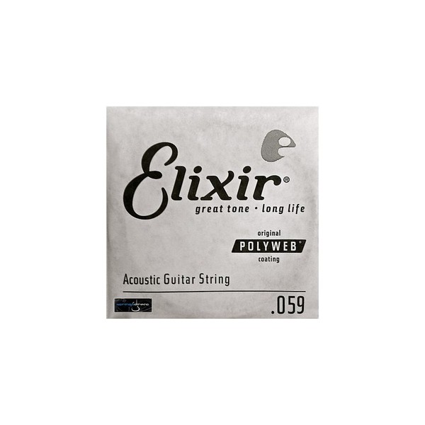 Elixir 0.059 80/20 Bronze Single String (Polyweb)