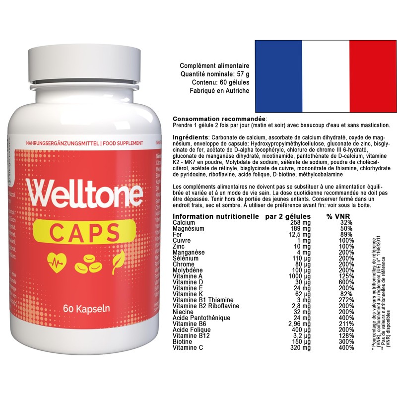 Welltone 180 Kapseln - 3er Pack