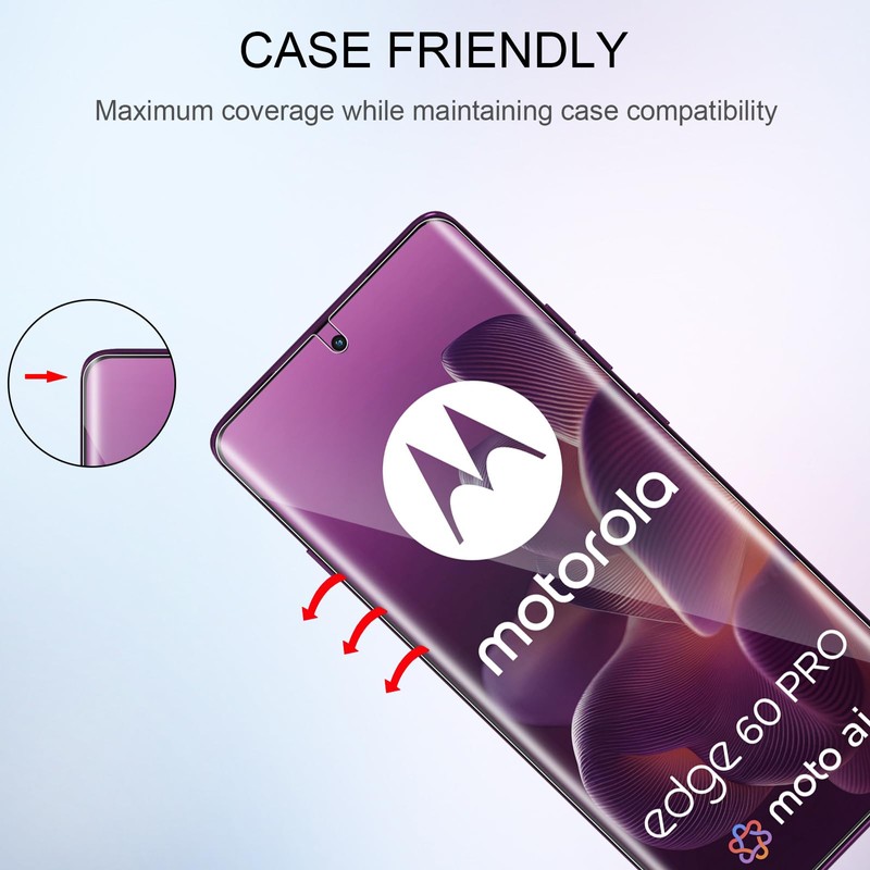 QULLOO Hydrogel Screen Protector for Motorola Moto Edge 60 Pro,