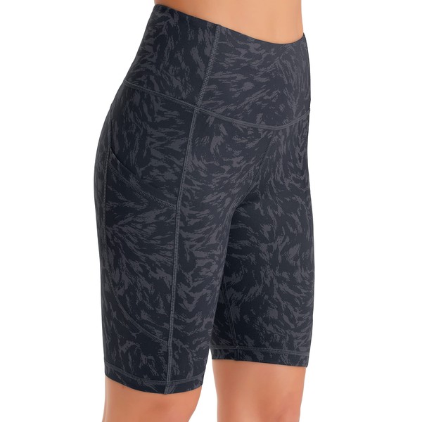 Persit Women's Short Leggings, Opaque Cycling Shorts with Pockets -