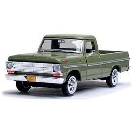 Motor Max 1969 Ford F-100 Pickup, Green - Motormax Premium American 79315-1/24 Scale Diecast Model Car