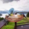 Monarch Abode Pure Copper Hand Hammered Deck Mounted Bird Bath