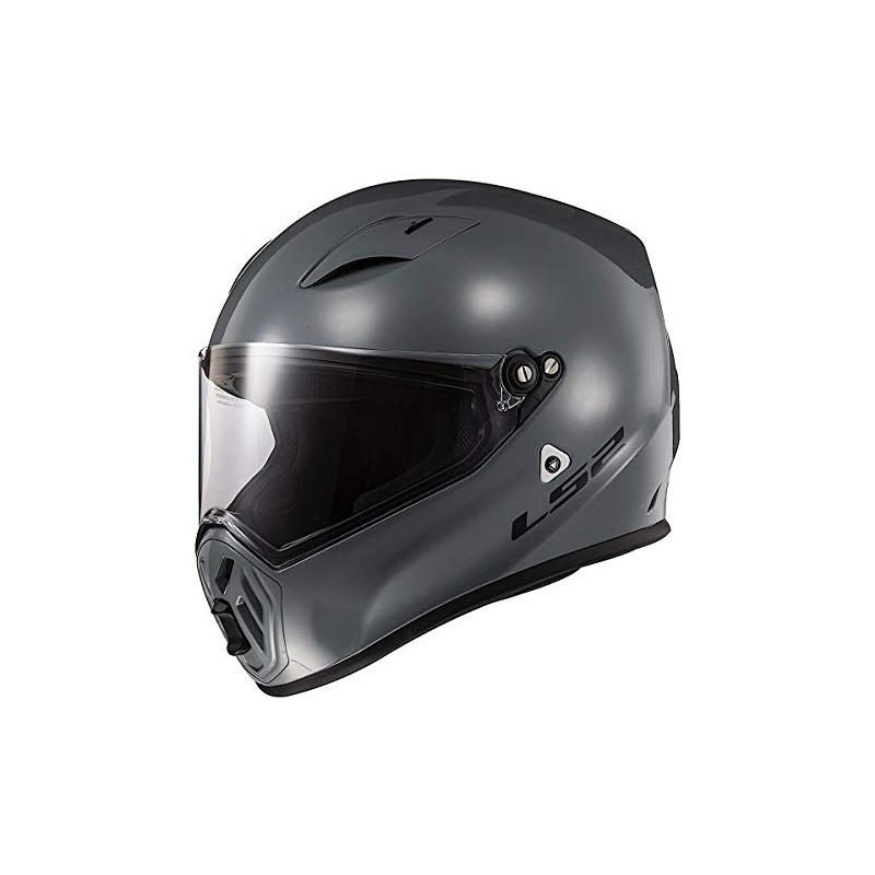 LS2 Helmets Street Fighter Helmet (Gloss Battleship Gray - Medium)
