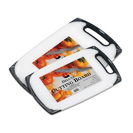 Grunwerg Deluxe Non-Slip Cutting Board, White, 15 x 25 x 1.25 cm
