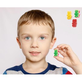 Fruidles Triple Sour Gummi Bears Candy, Delicious Multi-Layered, Sugar Coated Flavored Gummies (1 Pound)