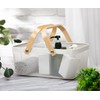 Cheardia 2 Pack Picnic Baskets, Metal Mesh Harvest Basket with
