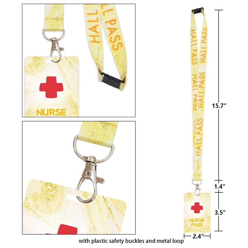 Marble Hall Passes for Classrooms Hall Pass Lanyards Boys Girls